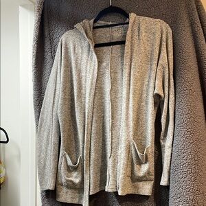 American Eagle Outfitters Gray Cardigan Sweater
